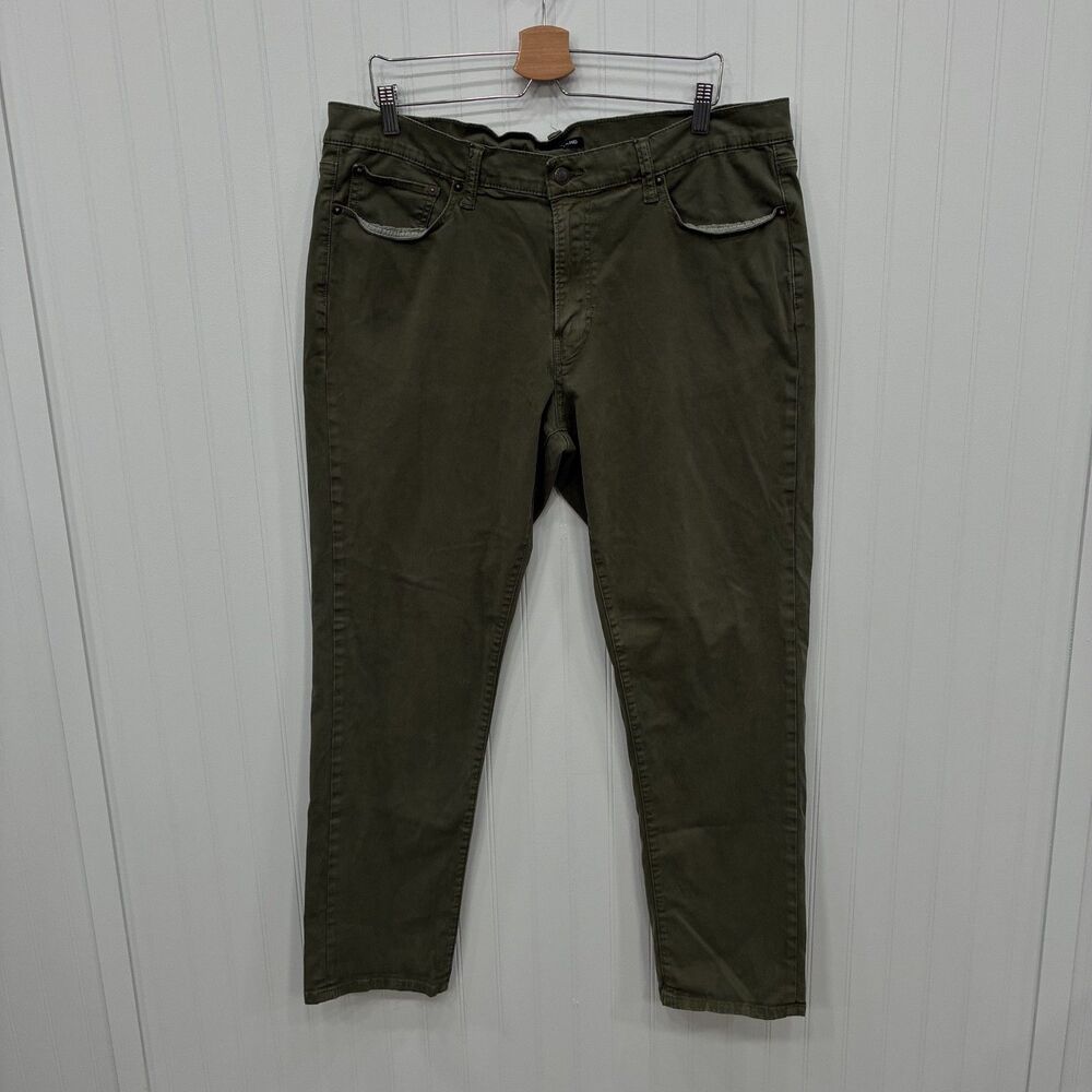 Lucky Brand Men's W38 x L32 Olive Green 410 Athletic Slim Stretch Denim Jeans
